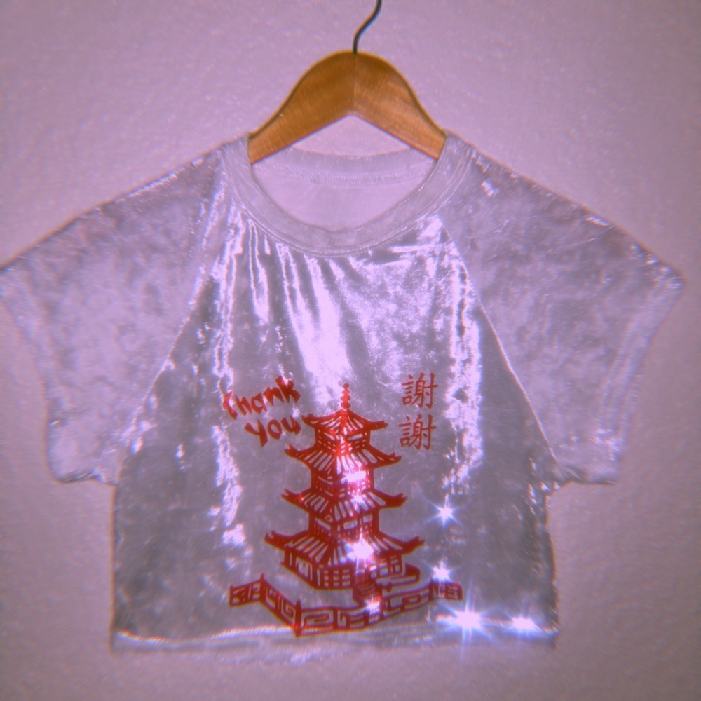🥡 ‘THANK YOU” VELVET TEE 🥡